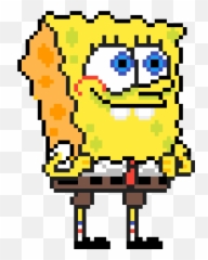 Pixilart - Spongebob Squarepants Pixel Art Emoji,Spongebob Emoticon
