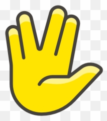Vulcan Salute - Sign Emoji