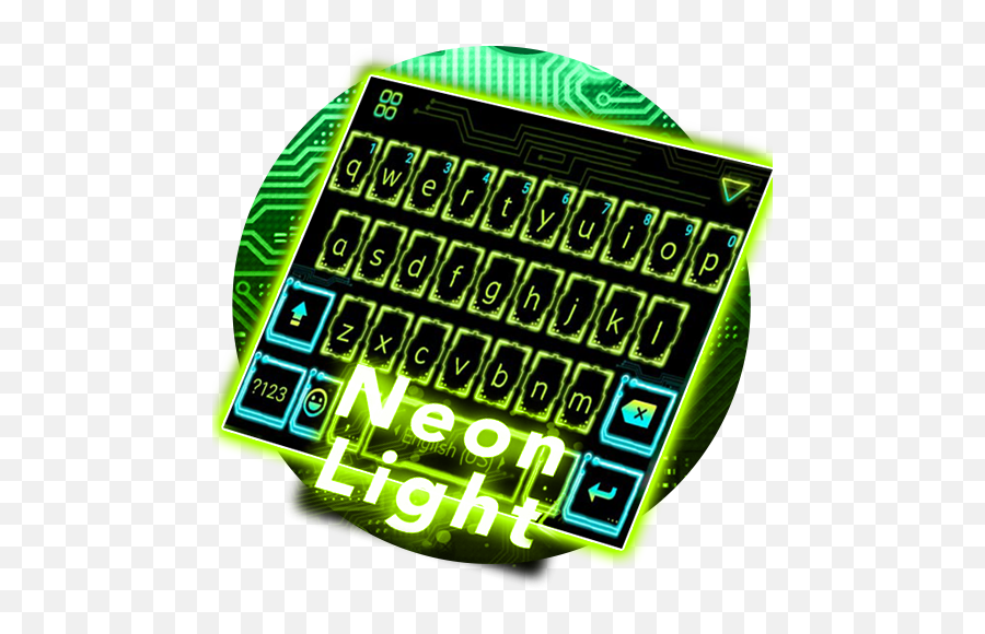 Download Neon Light Emoji Kika Keyboard For Android Myket - Computer Keyboard,How To Make Emojis On Computer Keyboard