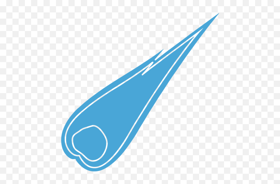 Blue Meteor Clipart - Meteor Emoji,Meteor Emoji