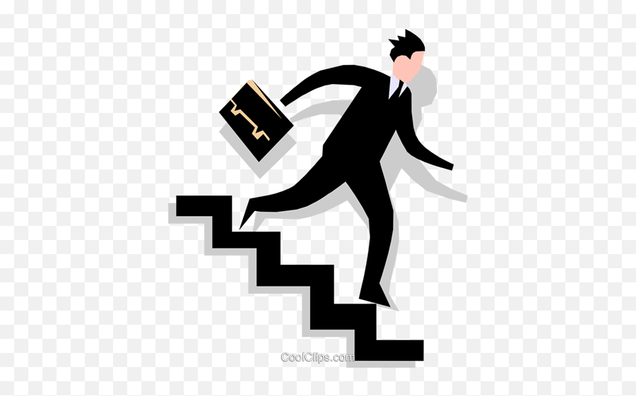 Man Going Down Stairs Royalty Free Vector Clip Art - Go Down Downstairs Png Emoji,Stairs Emoji