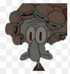 Random Xx - Squidward With Krabby Pattie Hair Emoji,Xx Emoji
