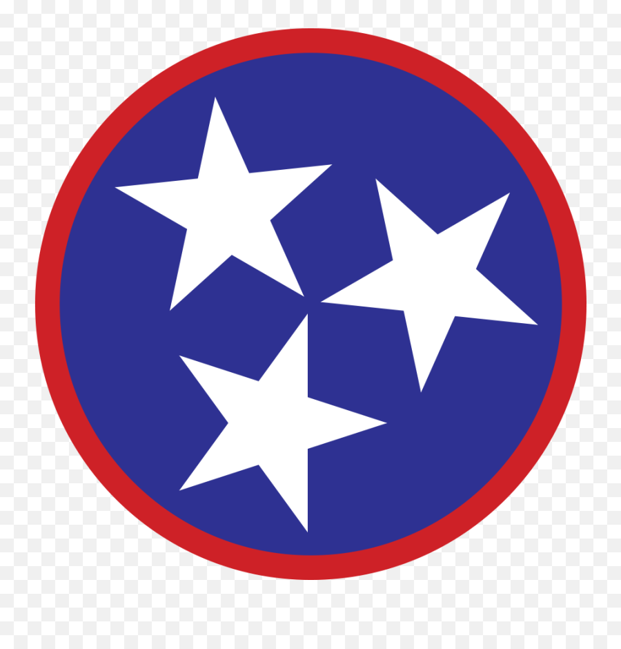 Clipart Tennessee Stars - Flag Tennessee State Logo Emoji,Tennessee Flag Emoji