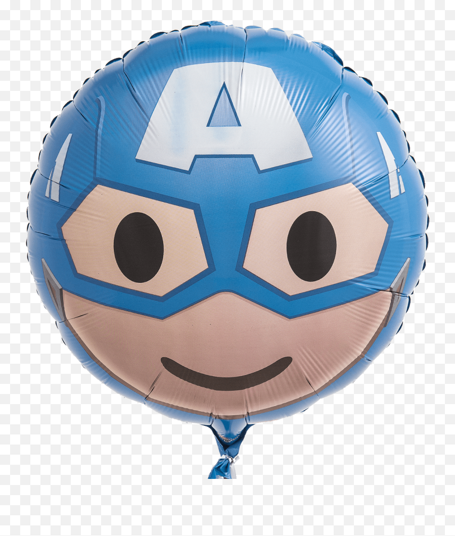 Captain America Emoji 18 Foil Balloon - Máscaras De Globo Capitán América,Captain America Emoji