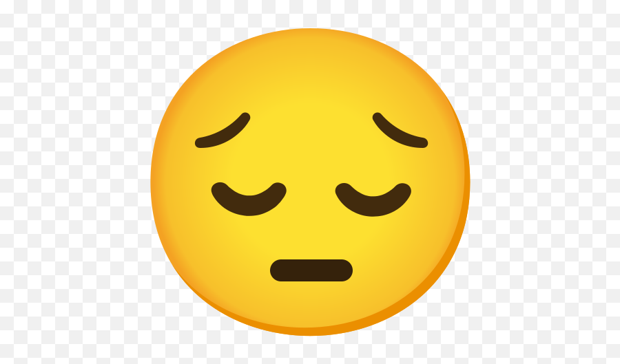 Pensive Face Emoji - Happy,Emoji Pensativo
