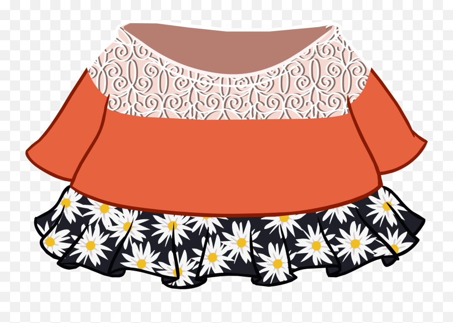 Autumn Floral Outfit Club Penguin Wiki Fandom - Club Penguin Dress Id Emoji,Autumn Emojis
