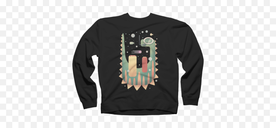 New Dinosaur Crewnecks Design By Humans - Pintura Em T Shirt Emoji,Nutcracker Emoji