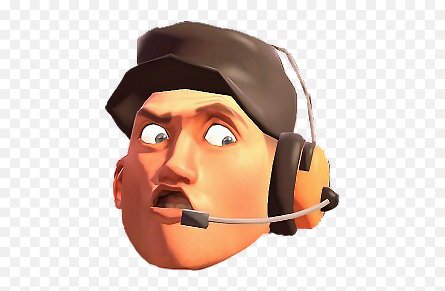 Scout Teamfortress2 Tf2 Tf2face Sticker By Feeros - Tf2 Scout Face Emoji,Tf2 Emojis