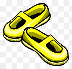 Sneakers Clipart Yellow Shoe - Club Penguin Shoes Transparent Objects Emoji