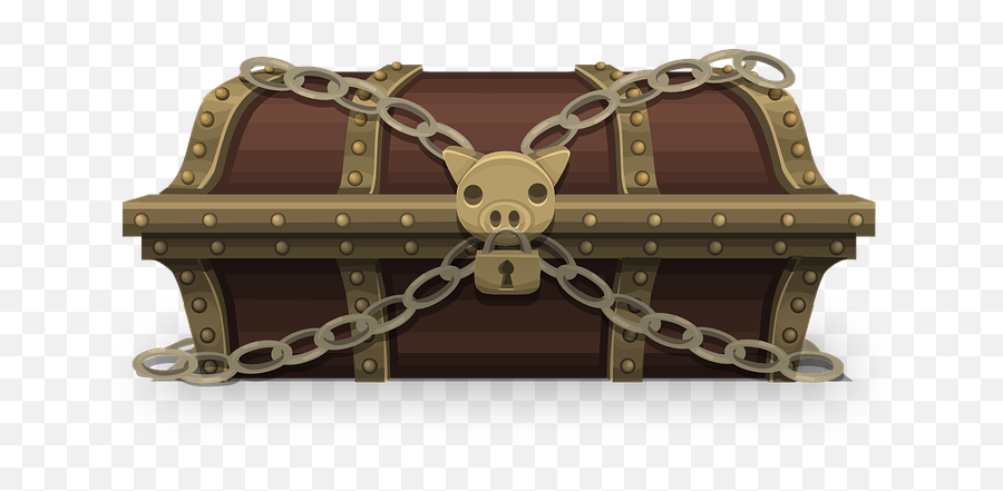 Treasure Chest Box - Treasure Chest Old Chains Emoji,Treasure Chest Emoji