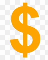 Orange Us Dollar Icon - Yellow Png Emoji