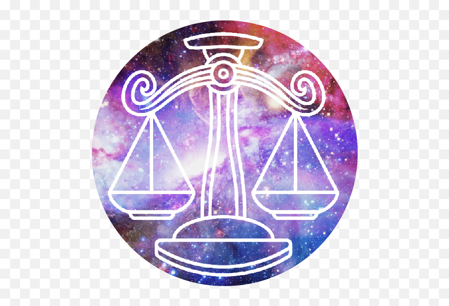 Libra Zodiac Scale Galaxy Freetoedit - Circle Emoji,Libra Symbol Emoji