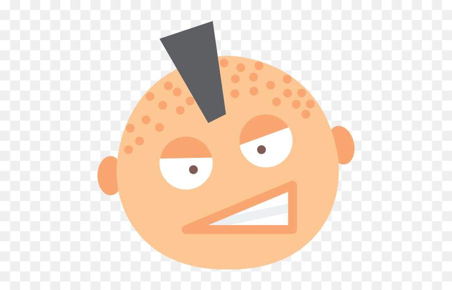 Punk Goatee People Emoticon Crest - Portable Network Graphics Emoji,Goatee Emoji