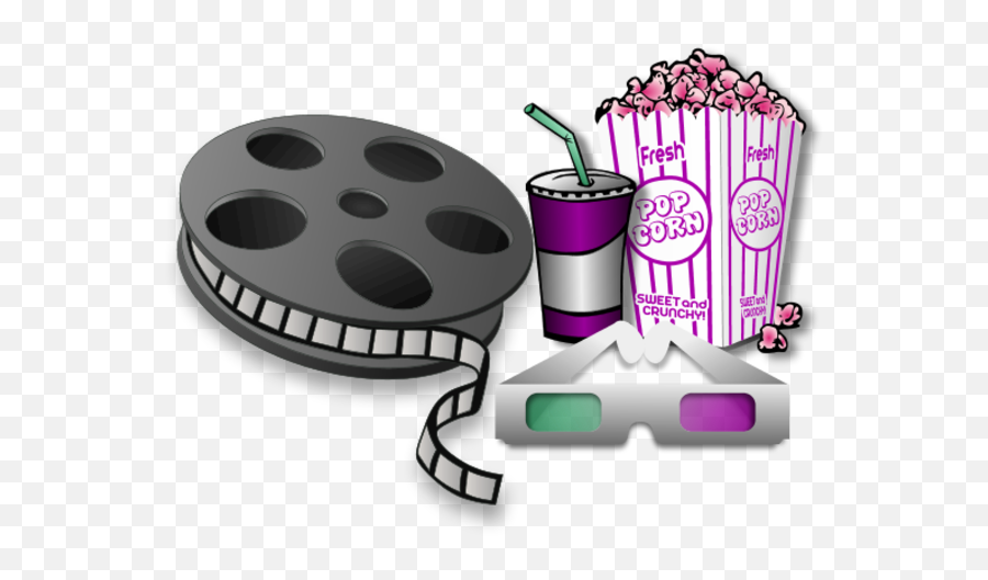 Movie Night Clipart The Cliparts 3 - Movie Clipart Png Emoji,Party And Chicken Emoji