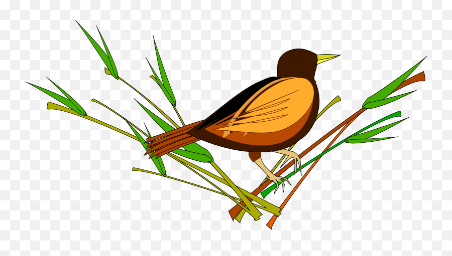 Sitting - Bird On A Leaf Clipart Emoji,Boat Gun Gun Boat Emoji