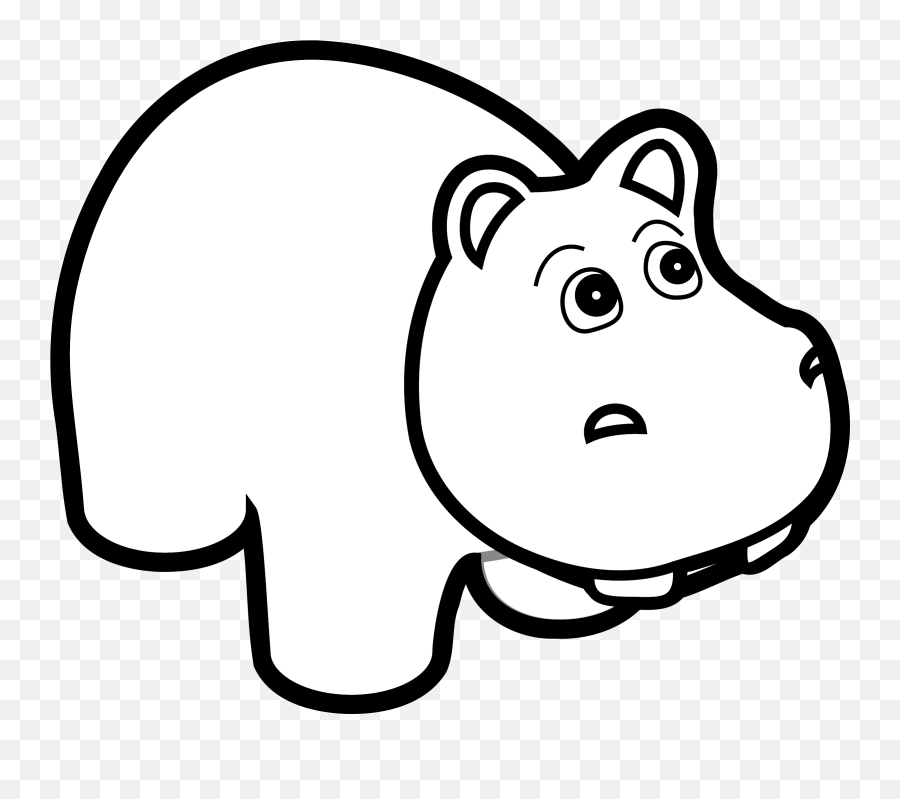 Hippo Clipart Clip Art Hippo Clip Art Transparent Free For - Hippo Outline Emoji,Hippo Emoji