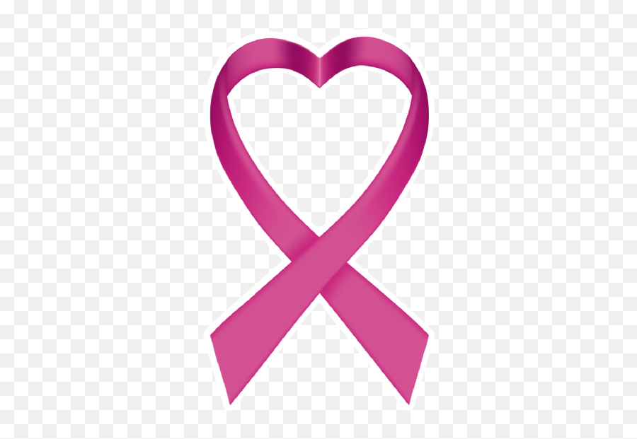 Heart Pink Ribbon Die - Pink Ribbon Heart Png Emoji,Heart With Ribbon Emoji