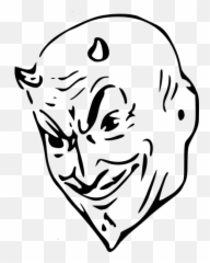 Devil Head Vector Clip Art - Face Transparent Background Emoji