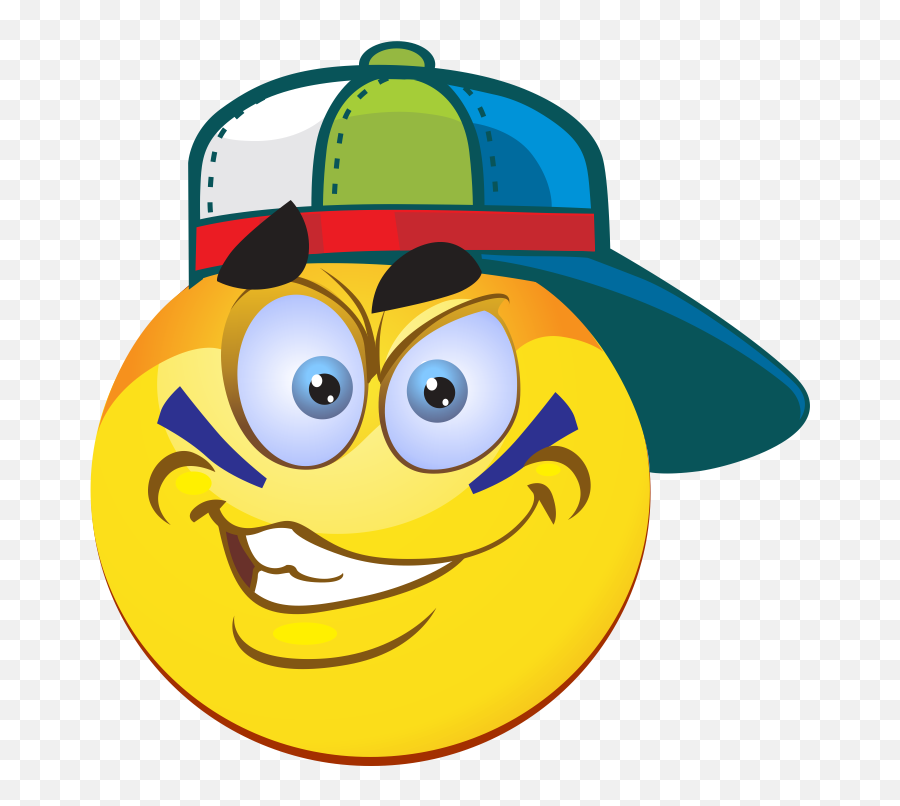 Baseball Cap Emoji Decal - Emoji With Baseball Hat,Cap Emoji