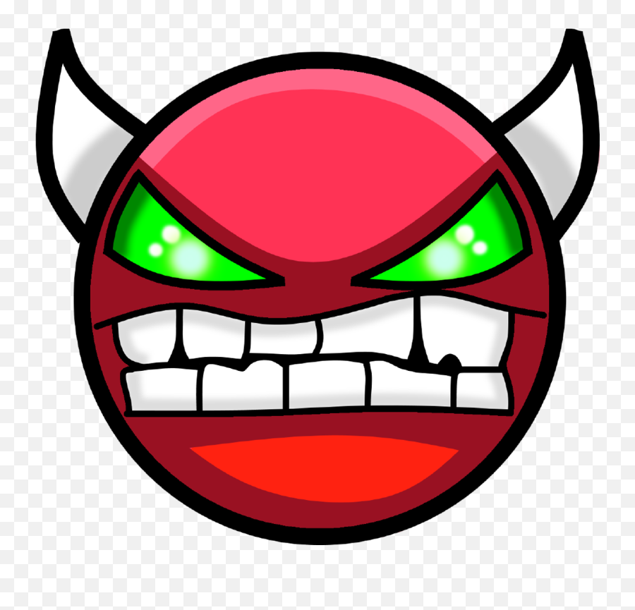 Demon Png Transparent Demon - Geometry Dash Demon Face Emoji,Demon Emoticons