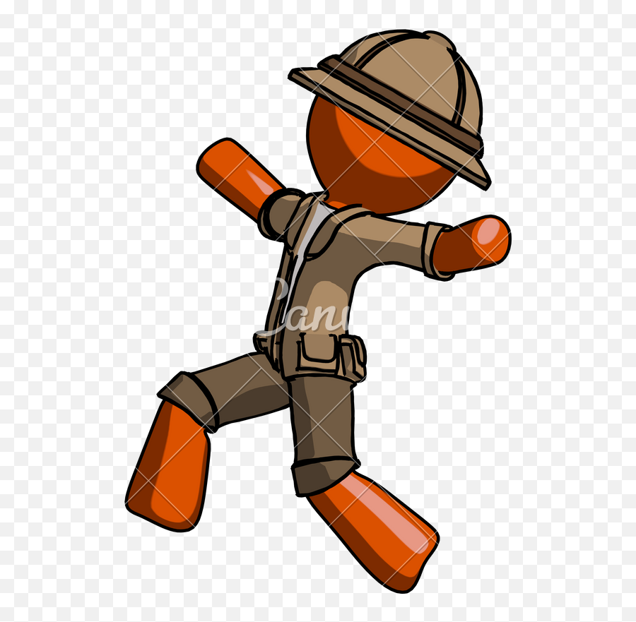 Clip Art Man Running Away - Clip Art Emoji,Running Away Emoji