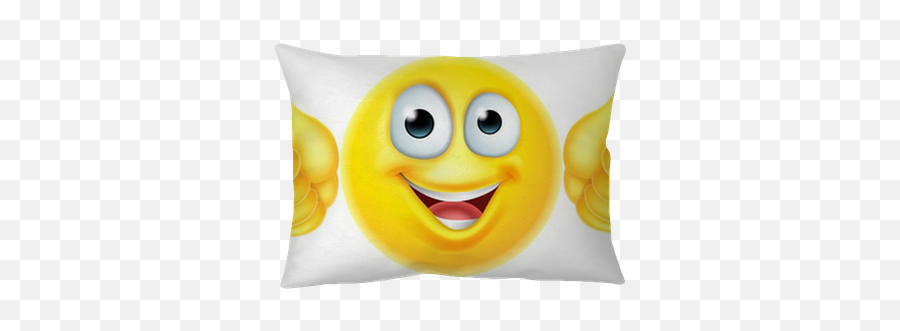 Thumbs Up Emoticon Emoji Pillow Cover Pixers - Like Emoji,Throw Up Emoji