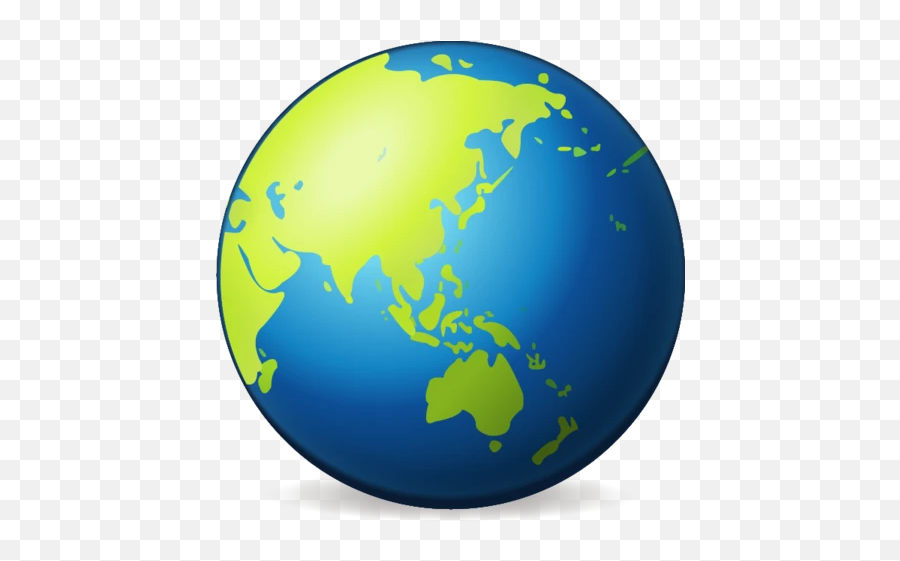 Earth Globe Asia Emoji - Earth Globe,Earth Emoji