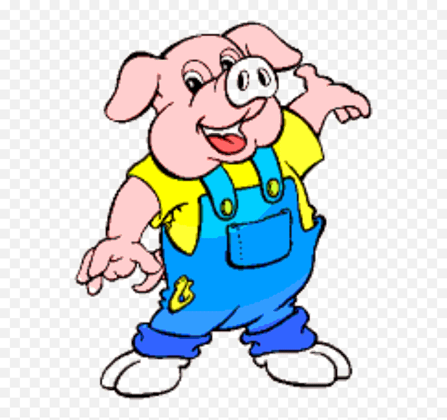 Hog Clipart Happy Pig Hog Happy Pig Transparent Free For - Pig In Overalls Clipart Emoji,Piglet Emoticon