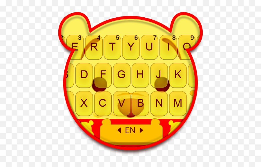 Yellow Bear Keyboard Theme - Clip Art Emoji,Samsung Grimace Emoji