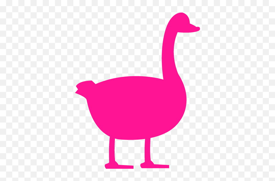 Deep Pink Duck 2 Icon - Free Deep Pink Animal Icons Duck Icon Png Red Emoji,Duck Emoticon