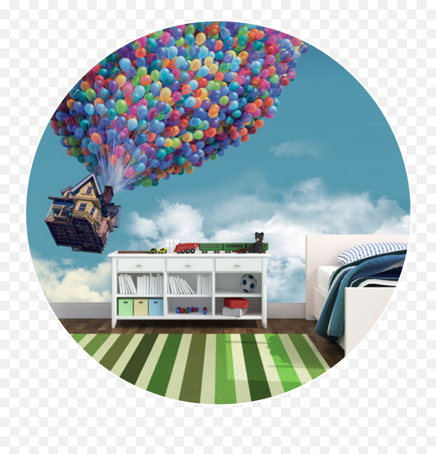 Hot Air Balloon Sticker Challenge On Picsart - Hot Air Balloon 3d Painting Emoji,House And Balloons Emoji
