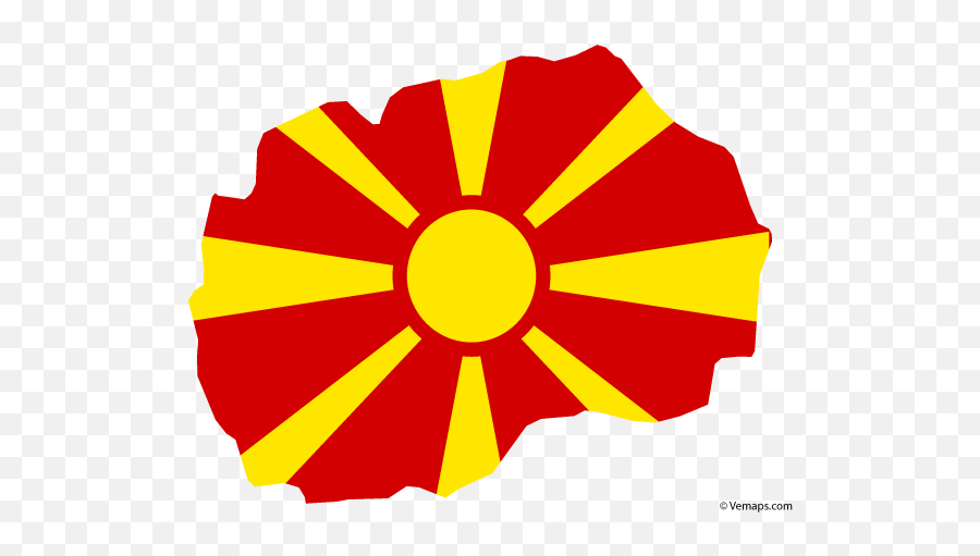 Flag Map Of Macedonia - Macedonia Flag Map Emoji,Yugoslavia Flag Emoji