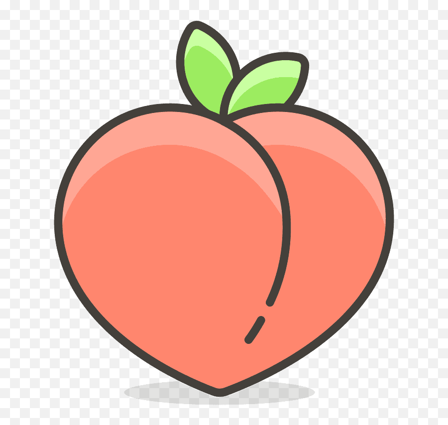 Peach Emoji Clipart Free Download Transparent Png Creazilla - Transparent Peach Icon,Android Emojis Png