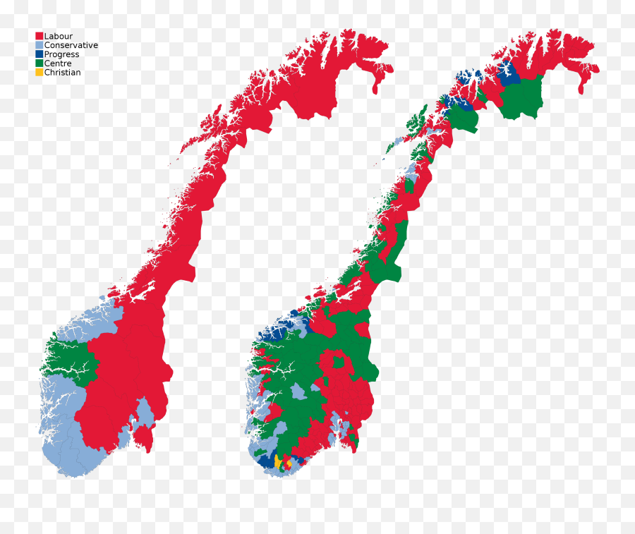 Norway Flag And Map Clipart - Norway Political Party Map Emoji,Norway Flag Emoji