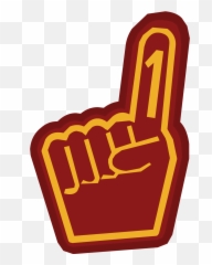 Number 1 One Finger Transparent - Glove Png Emoji