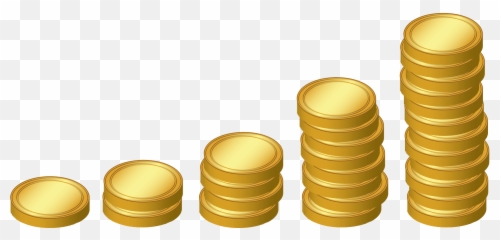 Compound Interest Clipart - Clip Art Stack Of Coins Emoji,Gold Bar Emoji