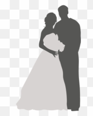 Bride groom romancing silhouette 2 - Transparent PNG u0026 SVG And Groom Png Emoji