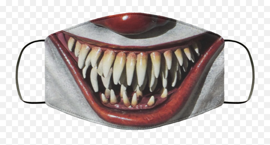 Horror Movie Characters It Face Mask - Pennywise Face Mask Emoji,Horror Face Emoji