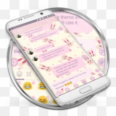 Sms Messages Rabbit Pink Theme Emoji