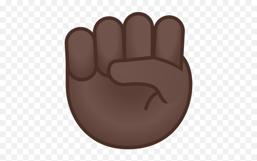 Dark Skin Tone Emoji - Black Hand Fist Emoji,Black Emojis