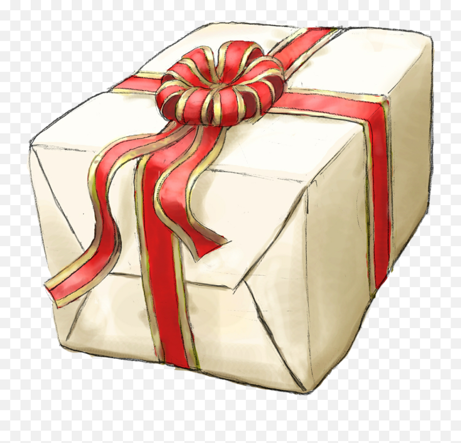 Present Gift Wrapped Cream Celebrate - Present Gift Free Emoji,Emoji Birthday Presents