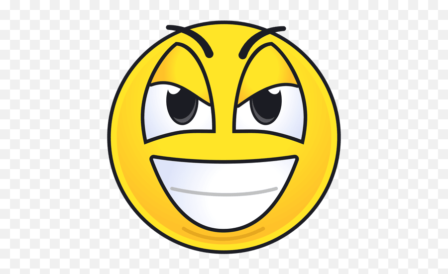 Cute Evil Grin Emoticon - Smiley Face Clip Art Emoji,^) Emoticon