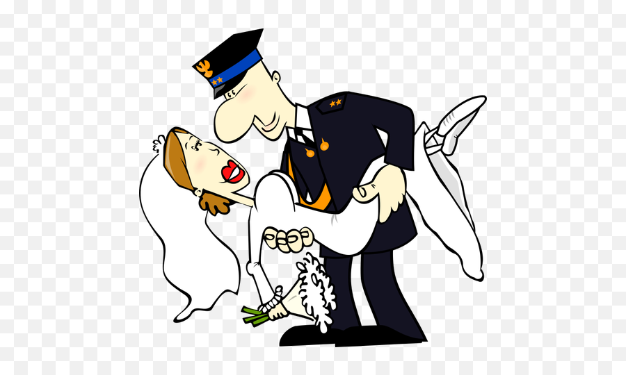 Vector Graphics Of Wedding Couple - Fireman Wedding Clipart Emoji,Apple Kiss Emoji