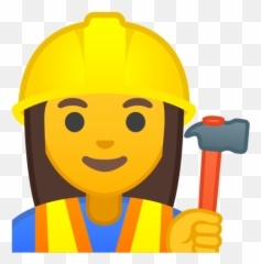 Woman Construction Worker Emoji - Construction Worker Emoji,Lego Emoji