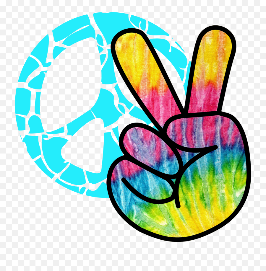 Mq Peace Hand Hands Rainbow - Hippie Tie Dye Peace Sign Emoji,Peace Hands Emoji