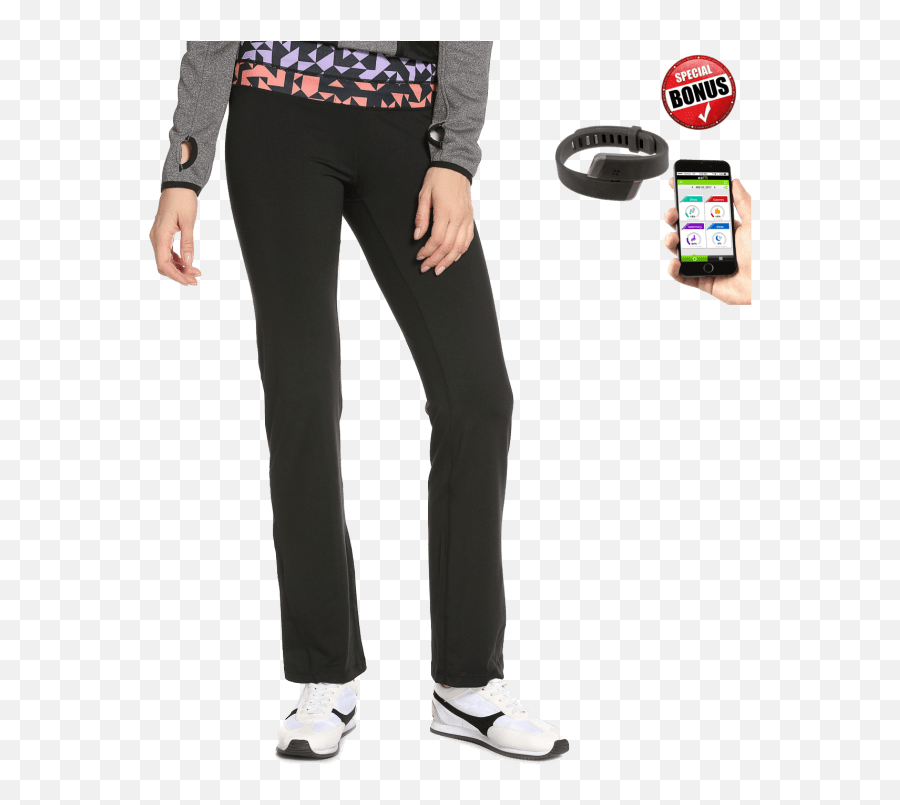 Geo Print Pants Bonus Activity Tracker - Pocket Emoji,Face Pants Emoji