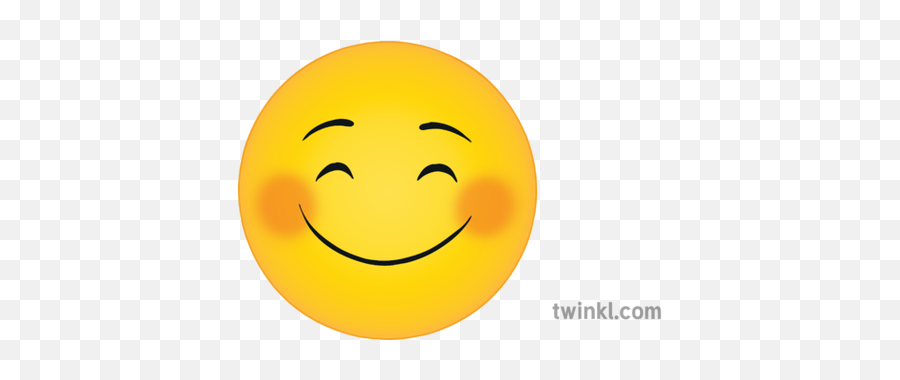 Blush Happy Smile Emoji Emoticon Ks3 Ks4 Illustration - Smiley,Happy Emoji