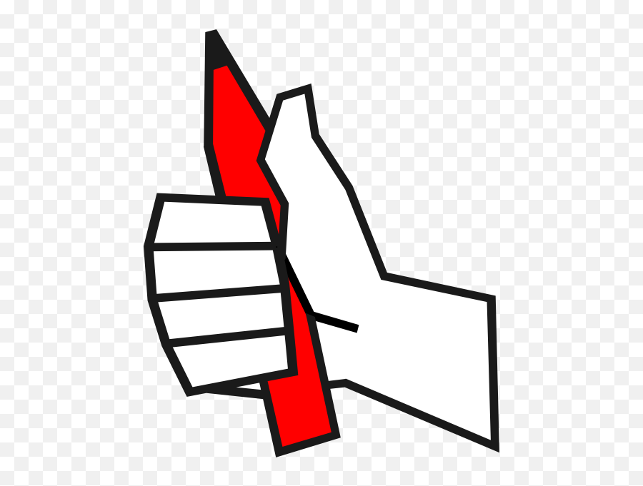 Vector Clip Art Of Thumbs Up With A - Clip Art Emoji,Facebook Dislike Emoticon