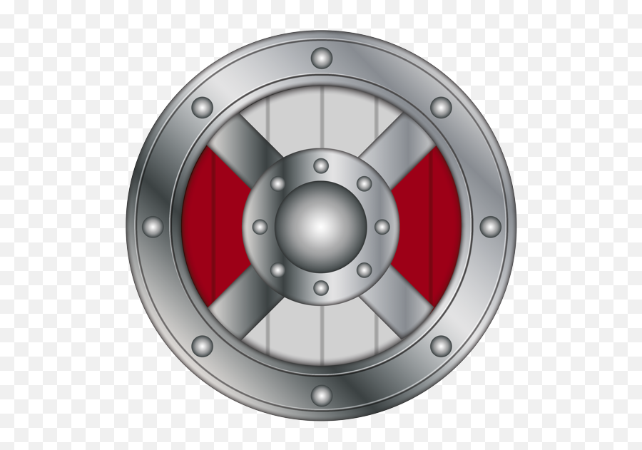 Studded Round Shield - Circle Emoji,Shield Emoji