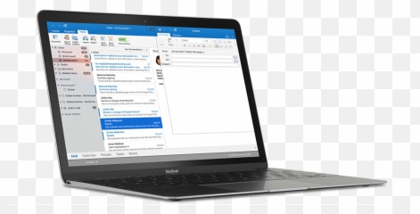 Full Microsoft Outlook Email Management - Computer Screen With Emoji